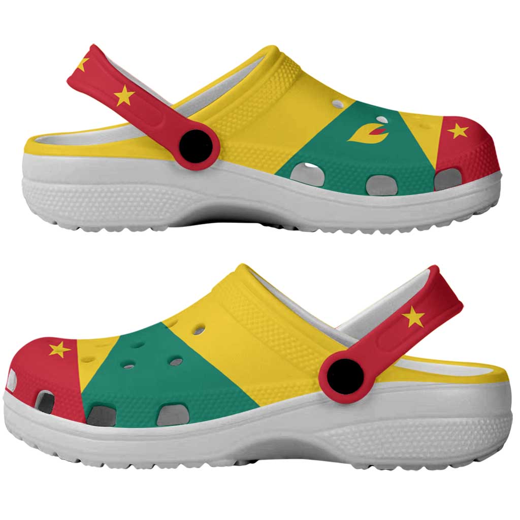 Grenada Clogs Shoes Heritage Palette Flag-Inspired - Wonder Print Shop