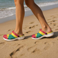 Grenada Clogs Shoes Heritage Palette Flag-Inspired - Wonder Print Shop