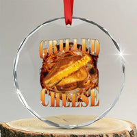Grilled Cheese Crystal Glass Ornament Food Lover Funny Gag Weird Meme 90s - Wonder Print Shop