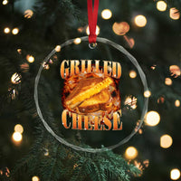 Grilled Cheese Crystal Glass Ornament Food Lover Funny Gag Weird Meme 90s - Wonder Print Shop