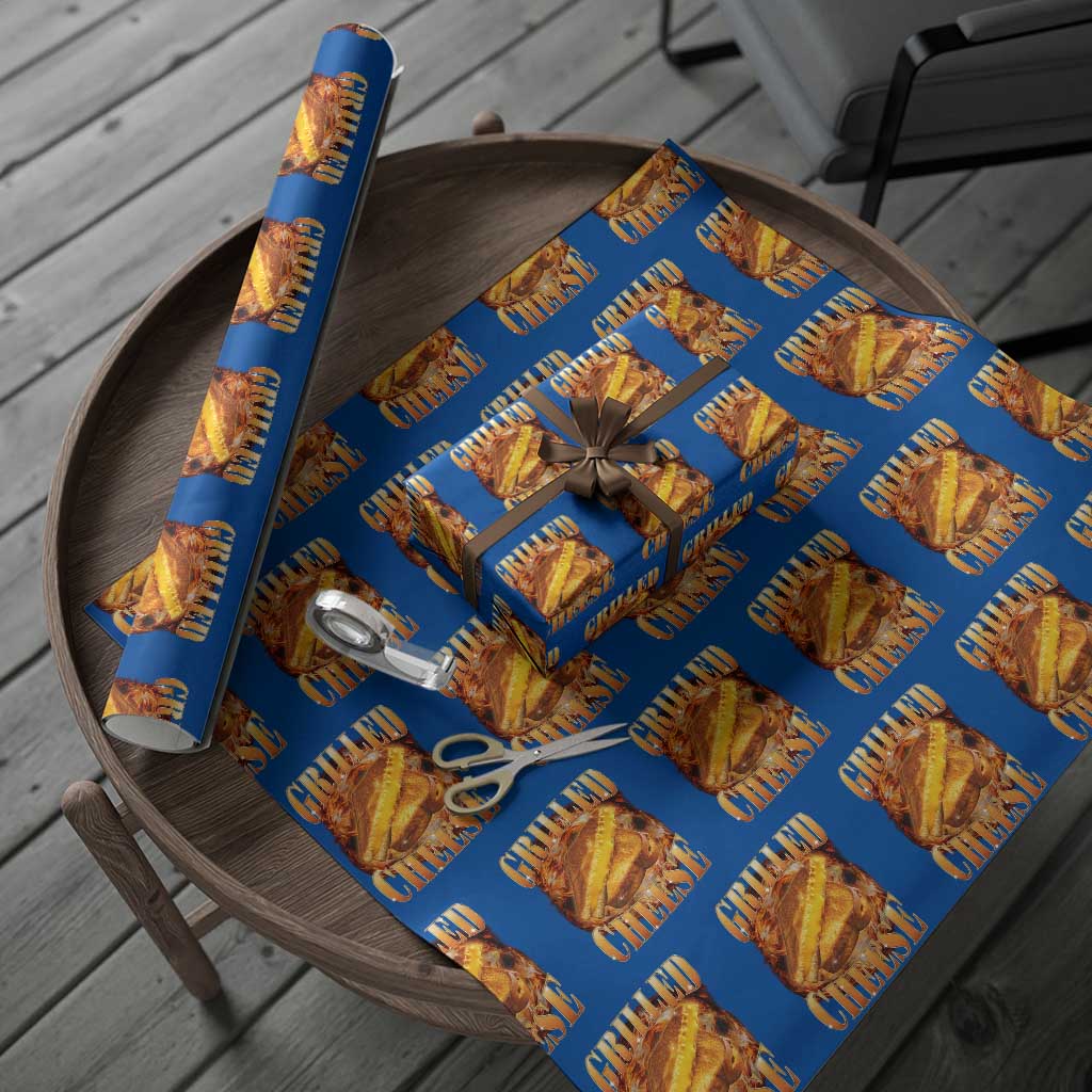 Grilled Cheese Wrapping Paper Roll Food Lover Funny Gag Weird Meme 90s - Wonder Print Shop