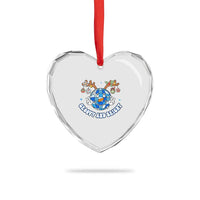 Groovy And Bright Merry Xmas Disco Ball Reindeer Heart Crystal Glass Ornament - Wonder Print Shop