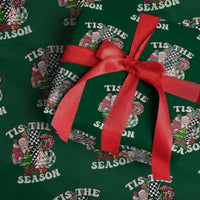 Groovy Christmas Wrapping Paper Roll Tis The Season Retro Santa Vibe