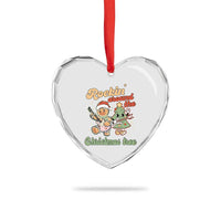 Groovy Christmas Heart Crystal Glass Ornament Rockin' Around The Xmas Tree Groovy Gingerbread Man - Wonder Print Shop