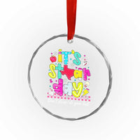Groovy Texas STAAR Day Crystal Glass Ornament Don't Stress Do Your Best Teacher Student Motivation