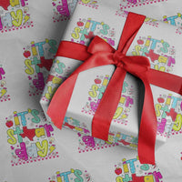 Groovy Texas STAAR Day Wrapping Paper Roll Don't Stress Do Your Best Teacher Student Motivation
