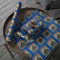 Groundhog Day Wrapping Paper Roll Retro My Favorite Holiday Retro Woodchuck