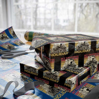 Groundhog Day Wrapping Paper Roll Retro My Favorite Holiday Retro Woodchuck