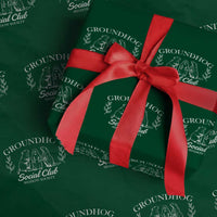Groundhog Social Club Wrapping Paper Roll Shadow Society Funny Woodchuck - Wonder Print Shop