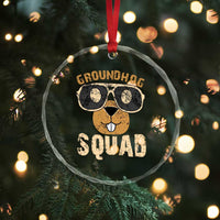 Groundhog Squad Crystal Glass Ornament Cute Woodchuck Happy Groundhog Day TS02