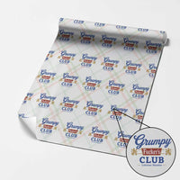 Grumpy Fuckers Club Lifetime Member Wrapping Paper Roll Sarcastic Gag Gift Birthday Husband Dad Fathers Day