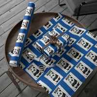 Grumpy Panda Says Nope Wrapping Paper Roll Japanese Aesthetic Panda Bear Graphic