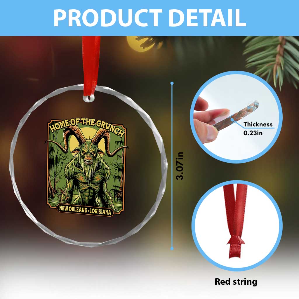 Grunch Road Monster Crystal Glass Ornament Home Of The Grunch Nola Louisiana