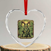 Grunch Road Monster Heart Crystal Glass Ornament Home Of The Grunch Nola Louisiana