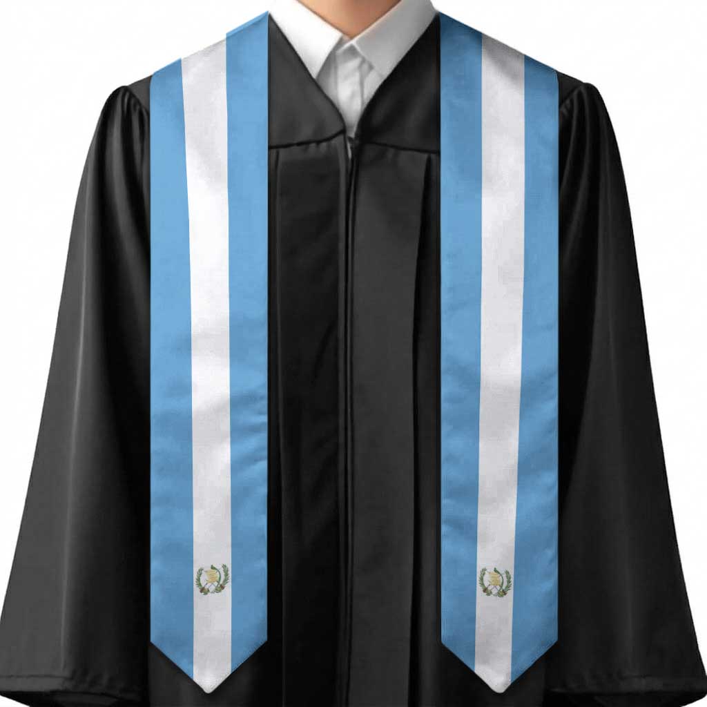 Guatemala Graduation Stole Flag Style