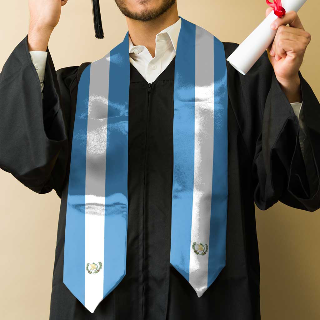 Guatemala Graduation Stole Flag Style