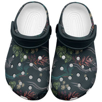 Guatemala Quetzal Bird Pattern Clogs Shoes Embroidery Effect