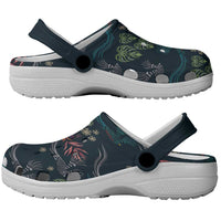 Guatemala Quetzal Bird Pattern Clogs Shoes Embroidery Effect