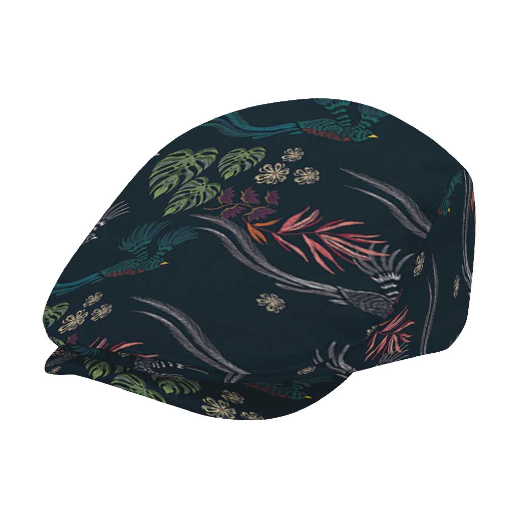 Guatemala Quetzal Bird Pattern Jeff Hat Embroidery Effect