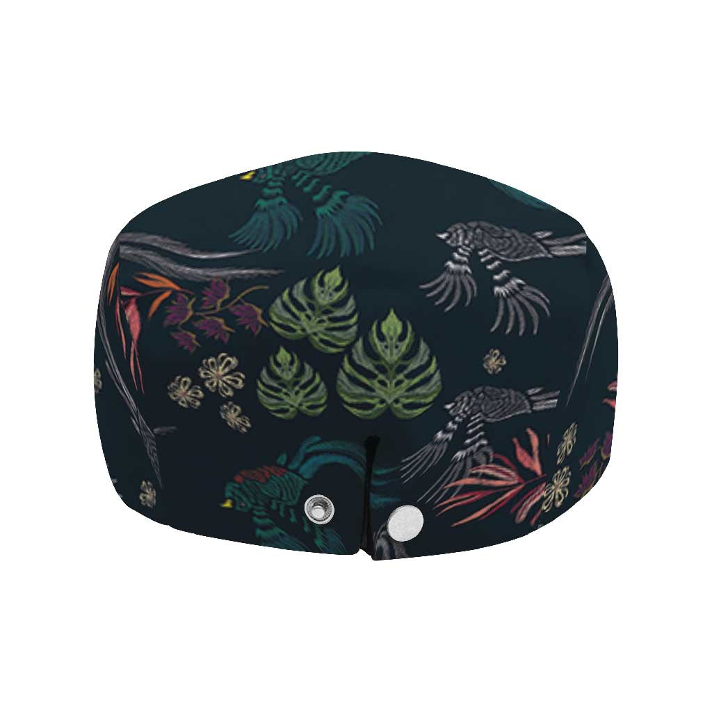 Guatemala Quetzal Bird Pattern Jeff Hat Embroidery Effect