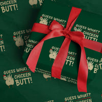 Guess What Chicken Butt Wrapping Paper Roll Funny Chicken Farmer Farming - Wonder Print Shop