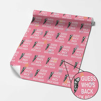 Guess Who's Back Back Again Wrapping Paper Roll Funny Easter Jesus Meme