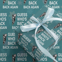 Guess Who's Back Back Again Wrapping Paper Roll Funny Easter Jesus Meme