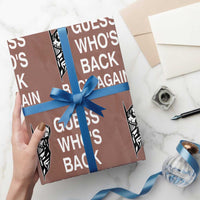 Guess Who's Back Back Again Wrapping Paper Roll Funny Easter Jesus Meme