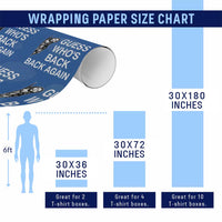 Guess Who's Back Back Again Wrapping Paper Roll Funny Easter Jesus Meme