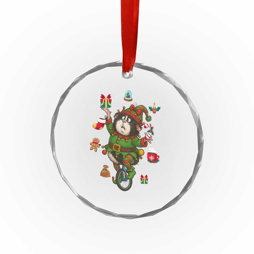 Guinea Pig Master Juggler Crystal Glass Ornament Funny Christmas Cavy Lover Gift - Wonder Print Shop