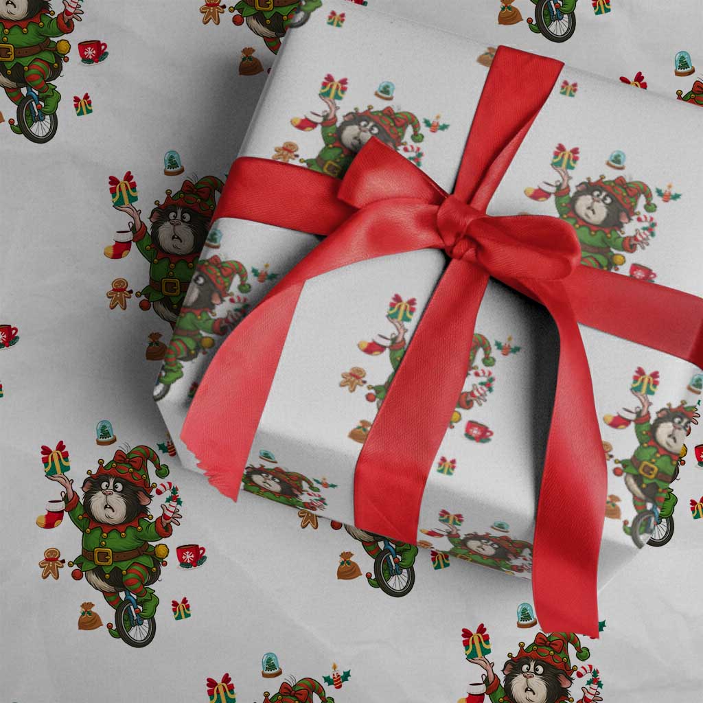 Guinea Pig Master Juggler Wrapping Paper Roll Funny Christmas Cavy Lover Gift - Wonder Print Shop