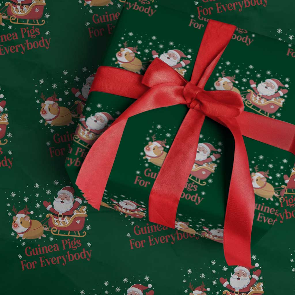 Guinea Pigs For Everybody Wrapping Paper Roll Funny Xmas Gift - Wonder Print Shop