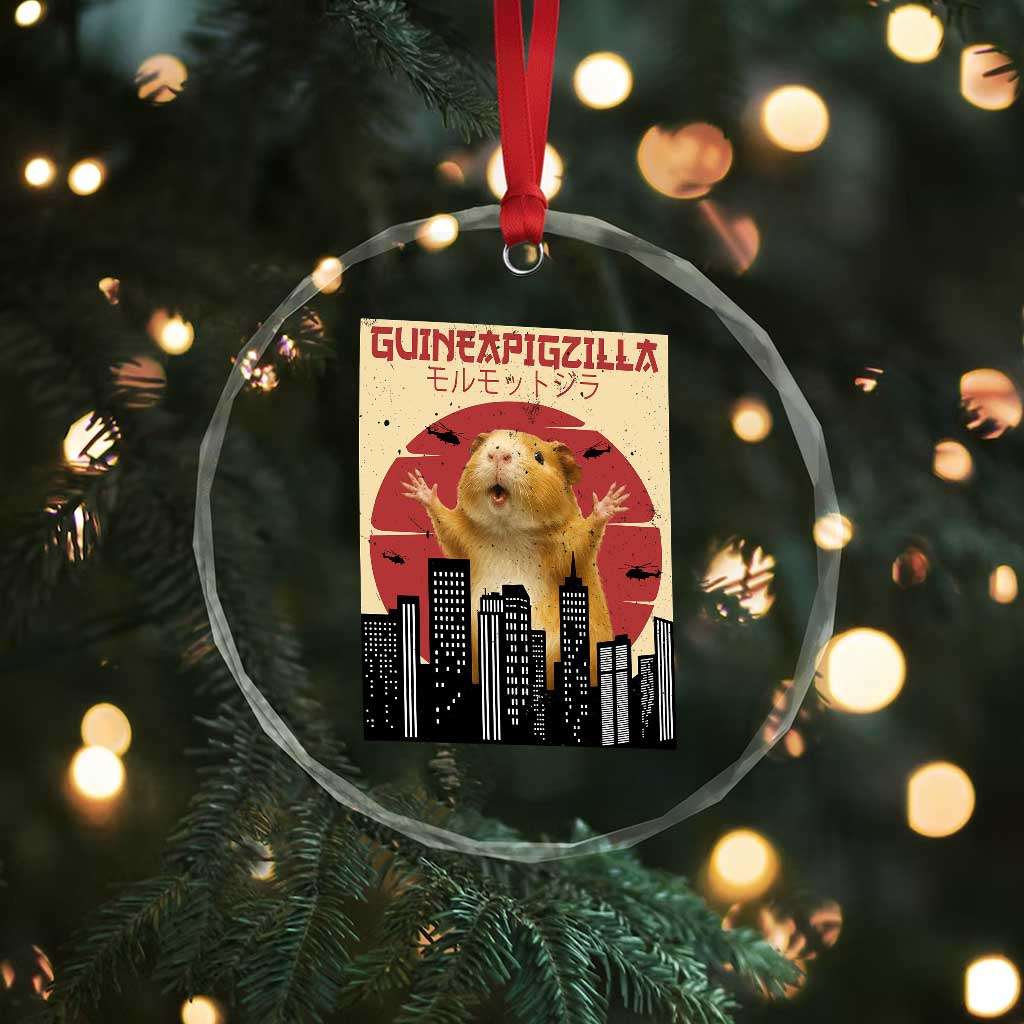 Guineapigzilla Giant Crystal Glass Ornament Funny Guinea Pig Monster Tokyo Japan Gift - Wonder Print Shop