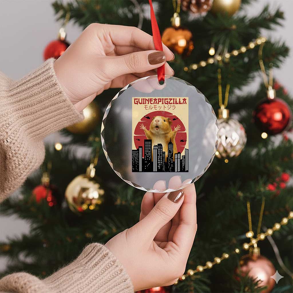 Guineapigzilla Giant Crystal Glass Ornament Funny Guinea Pig Monster Tokyo Japan Gift - Wonder Print Shop