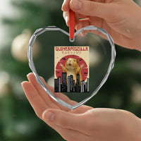 Guineapigzilla Giant Heart Crystal Glass Ornament Funny Guinea Pig Monster Tokyo Japan Gift - Wonder Print Shop
