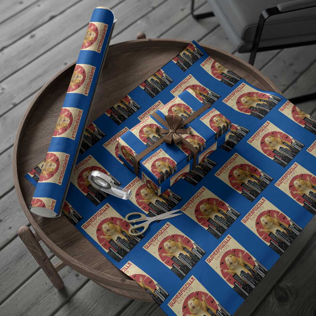 Guineapigzilla Giant Wrapping Paper Roll Funny Guinea Pig Monster Tokyo Japan Gift - Wonder Print Shop