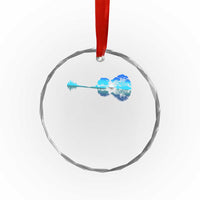 Guitar Lake Crystal Glass Ornament Retro Tree Shadow Acoustic Guitarist Musician - Wonder Print Shop