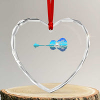 Guitar Lake Heart Crystal Glass Ornament Retro Tree Shadow Acoustic Guitarist Musician - Wonder Print Shop