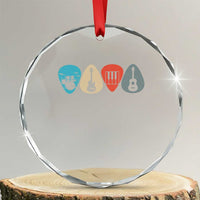 Guitar Pick Crystal Glass Ornament Retro Music Instrument - Wonder Print Shop
