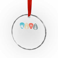 Guitar Pick Crystal Glass Ornament Retro Music Instrument - Wonder Print Shop