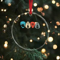 Guitar Pick Crystal Glass Ornament Retro Music Instrument - Wonder Print Shop