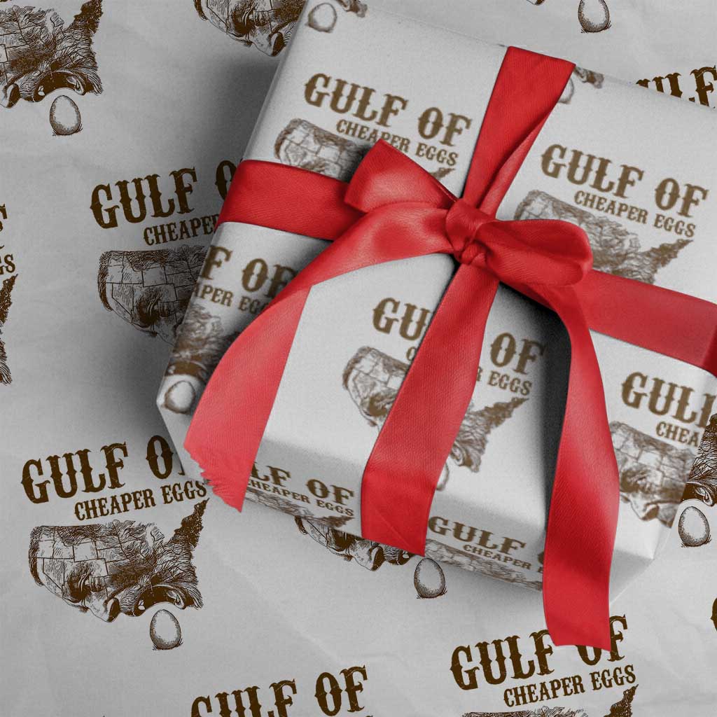 Gulf of Cheaper Eggs Wrapping Paper Roll Gulf of Mexico - Wonder Print Shop