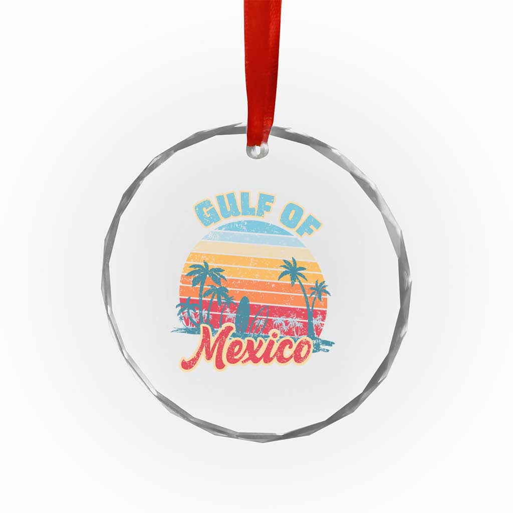 Gulf of Mexico Crystal Glass Ornament Retro Vintage Beach - Wonder Print Shop