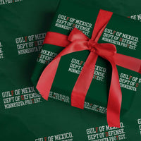 Gulf Of Mexico Dept Of Defense Minnesota Wrapping Paper Roll Funny Political American Pride