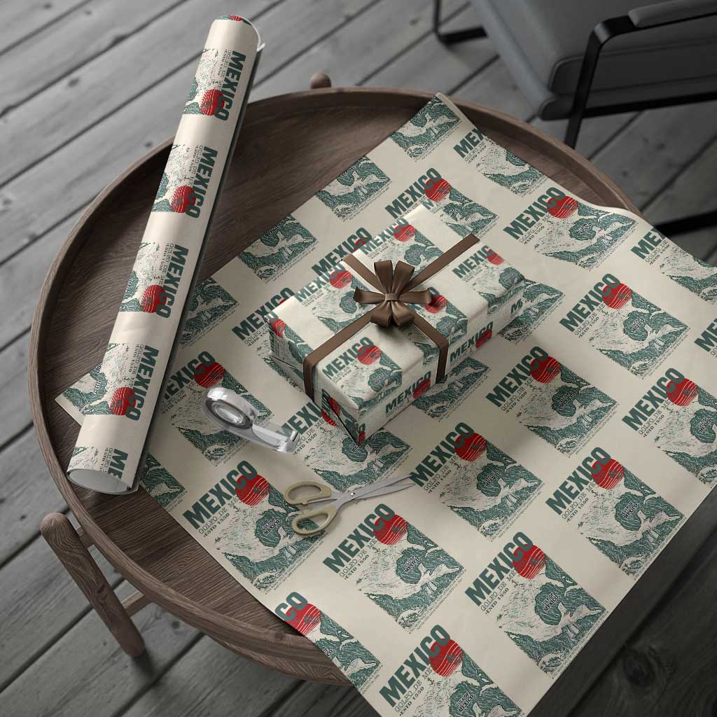 Gulf of Mexico Estd 1550 Wrapping Paper Roll Golfo De Mexico Historic Map Retro Graphic - Wonder Print Shop