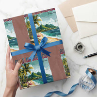 Gulf of Mexico Forever Wrapping Paper Roll Retro Beach - Wonder Print Shop