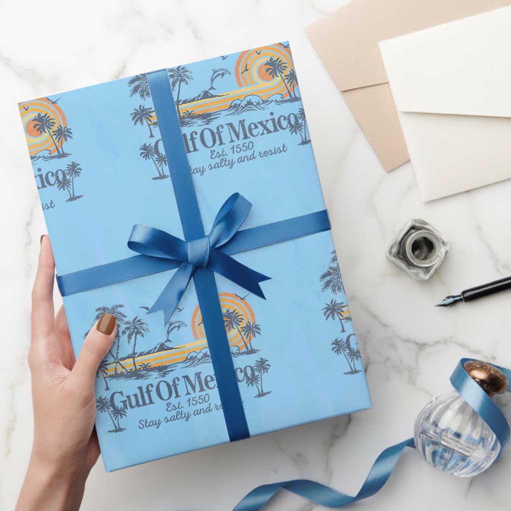 Gulf of Mexico Wrapping Paper Roll Always And Forever Resist - Wonder Print Shop