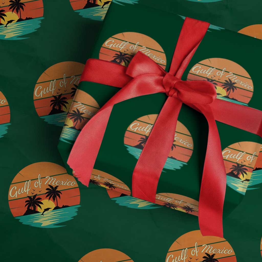 Gulf Of Mexico Wrapping Paper Roll Forever Beach Palms Summer Vacation - Wonder Print Shop