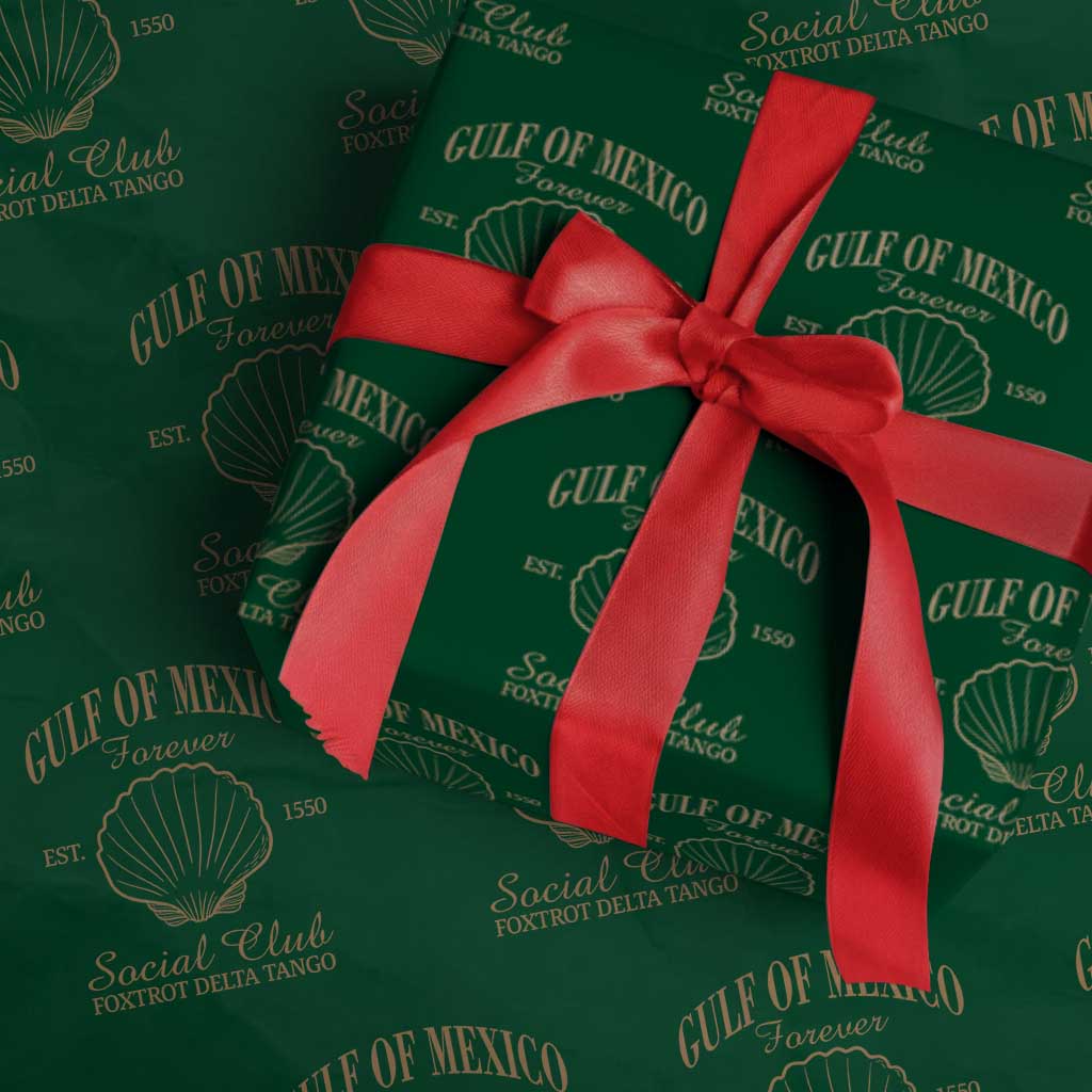 Gulf Of Mexico Wrapping Paper Roll Foxtrot Delta Tango FDT Resist - Wonder Print Shop