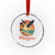 Gulf of USA 2025 Bald Eagle Crystal Glass Ornament Vintage Patriotic Beach Sunset 4th Of July - Wonder Print Shop